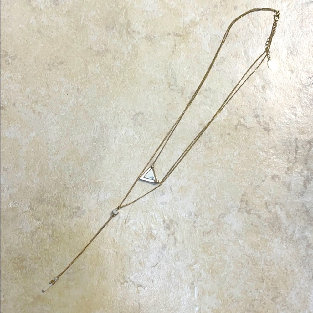 Layered gold necklace